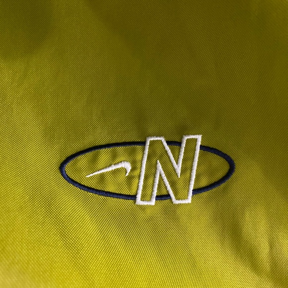 NIKE Vintage 90’s Windbreaker White Tag Full Zip Green Navy Blue Jacket Size M - Picture 7 of 15